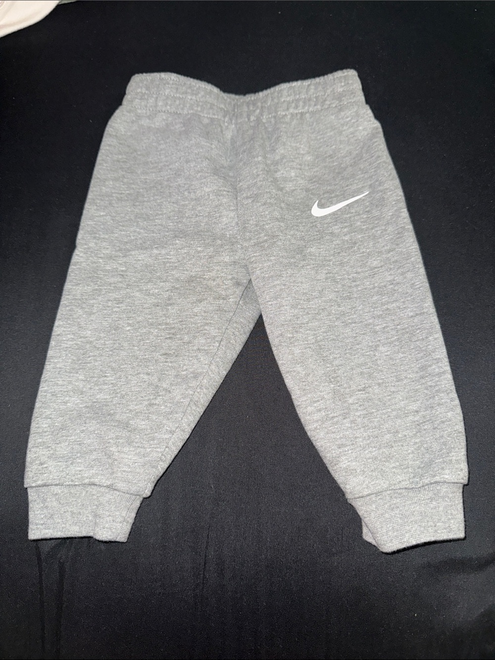 Nike Grey Kids Sweatpants with White Swoosh